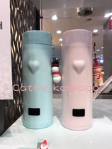 Korea Starbucks 2017 Christmas Snowman Gingerbread Man Thermometer Pendant Thermos Cup Pink Mint Green