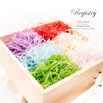 Missxiu Rafi grass] Candy box gift filled bottom paper silk candy box bedding special package 100 grams