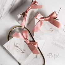 MISS XIU Wedding time series] Little red book recommended gray marble wedding engagement candy carton