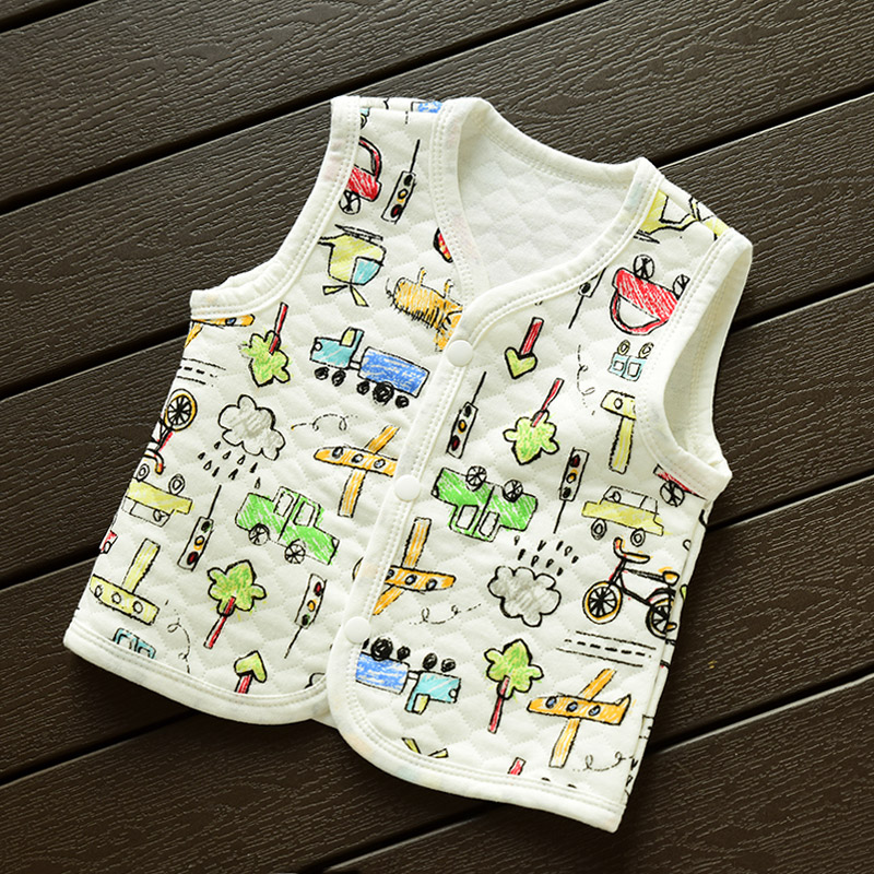 Áo khoác trẻ em bằng vải cotton cho trẻ em Áo sơ mi nam và nữ cho trẻ em Áo mùa thu Không có chất huỳnh quang áo gile bò cho bé