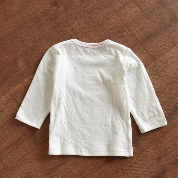 Áo phông trẻ em hai lớp cotton Áo phông mềm mại Áo thun cotton dài tay Áo thun trẻ em mùa thu kinh doanh quần áo trẻ em