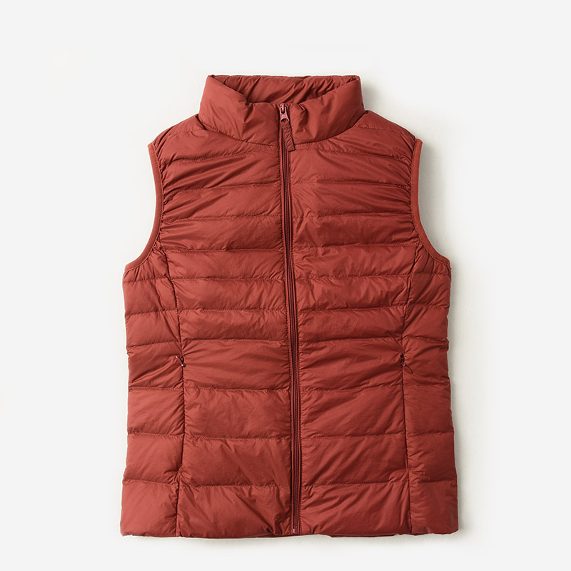 Phụ nữ nhẹ nhàng đứng xuống vest 90 nhung trắng vịt xuống Nhẹ ấm với vải lót Mô hình mùa thu đông mẫu áo khoác nữ đẹp 2020