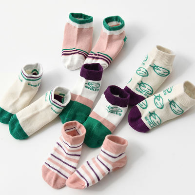A comprehensive collection of children's boat socks for moving and clearance: Thin, breathable short socks for boys and girls with anti-drop heels