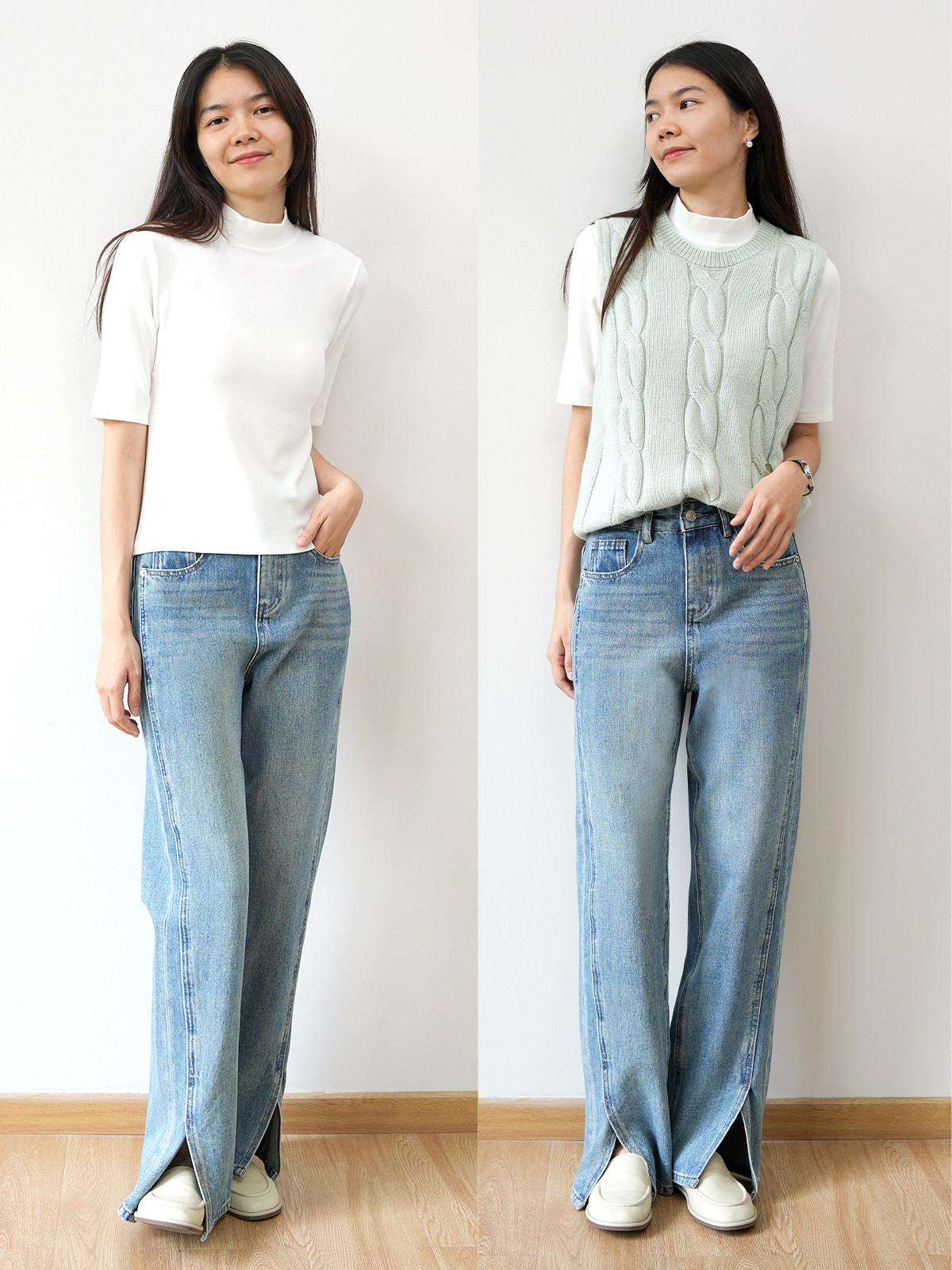 Нежный Мягкий клейкий мисс водолазка пятый из рукава свитер термостатический эластичность твердый теплый короткий рукав шаньдун Интернет магазин 