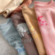 Children's cotton sweater cute cartoon round neck Morandi color terry sports top children's clothing spring and autumn