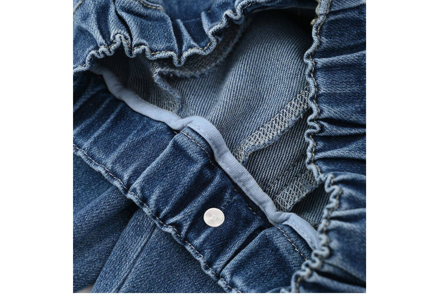 Детские джинсы для мальчиков, эластичные осенние штаны, подходят для подростков     