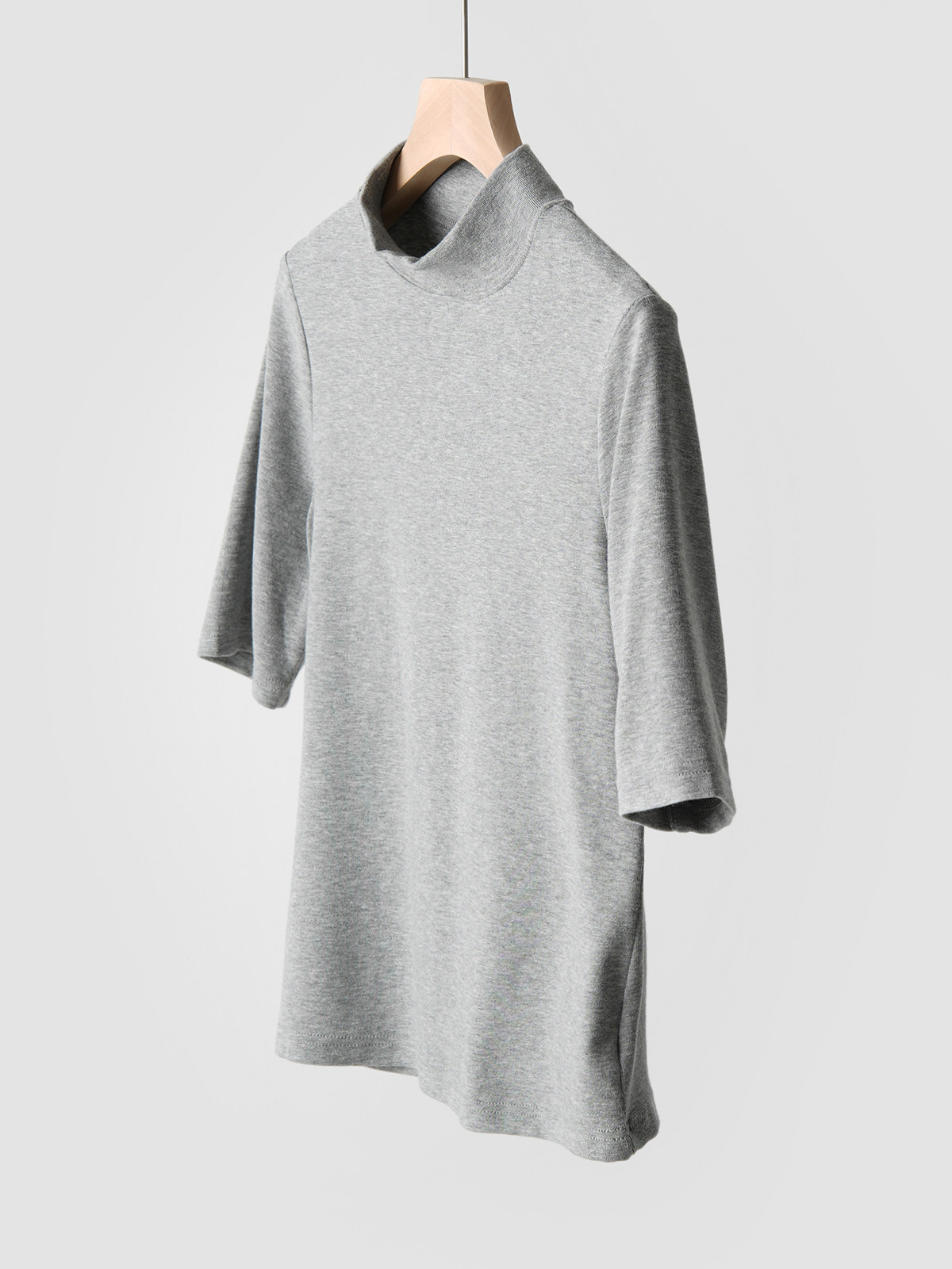 Нежный Мягкий клейкий мисс водолазка пятый из рукава свитер термостатический эластичность твердый теплый короткий рукав шаньдун Интернет магазин 