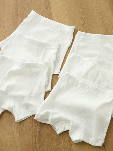 Детское белое боксерское большое флуоресцентное нижнее белье для мальчиков, подходит для подростков