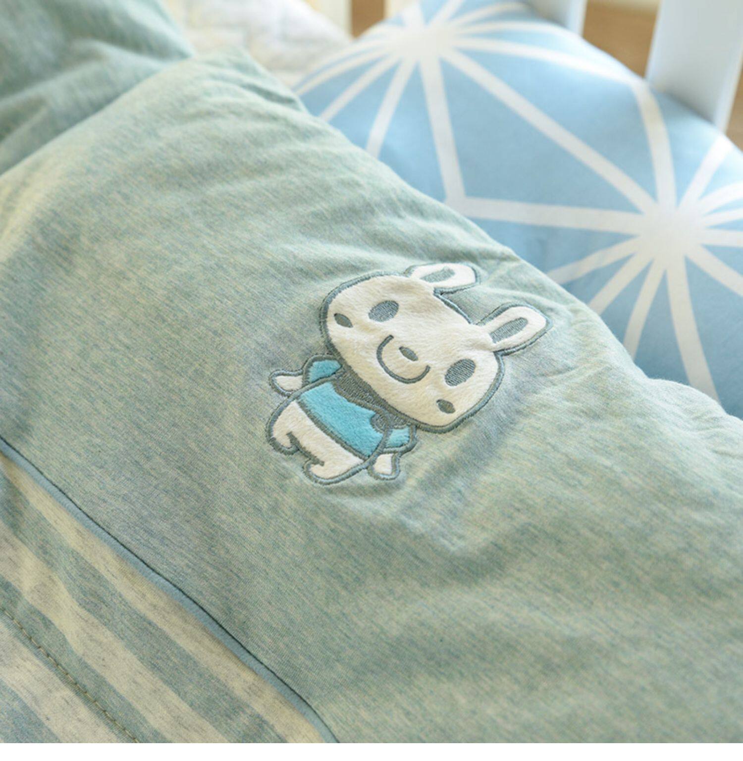 одеяло 春夏款 色纺天竺棉 儿童被子 纯棉宝宝棉被幼儿园被子夏凉被