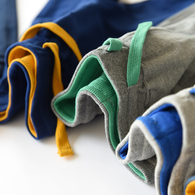 Quần thể thao cotton cho trẻ em Quần bảo vệ lỏng lẻo Quần Quần bé trai và bé gái Quần bé trai đồng phục trường học C3 quan dai cho be