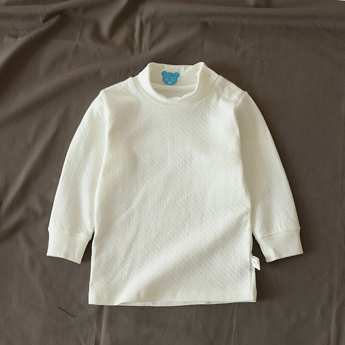 Áo thun cotton mềm mại cho trẻ em cổ cao nửa cổ áo sơ mi cotton dài tay Áo thun cotton ấm áp cho bé mùa thu 2018 thời trang bé trai
