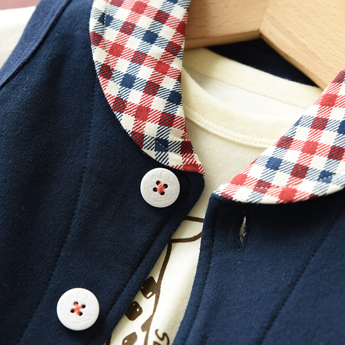 Buổi sáng và một đêm hoang dã bé gái terry vest cotton tốt chất lượng tốt cho trẻ em áo gile cho bé