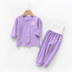 Cotton pinhole hai lớp mềm mại và thoải mái Bộ đồ cotton cho bé Quần lưng cao có tay có thể mở được quần áo be trai sành điệu Phù hợp với trẻ em