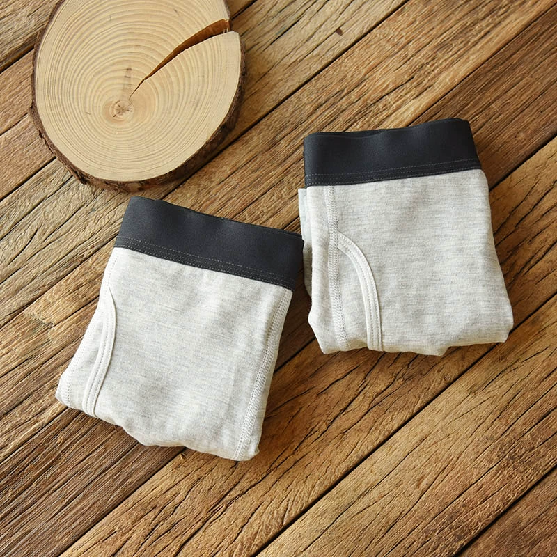 2 gói Quần short boxer màu trung cấp nam ngắn Quần short boxer cotton Bốn mùa đồ lót mặc được T quần sịp nam