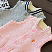 Xử lý mã lỗi bé cotton không khí áo vest trẻ em áo sơ mi nam và nữ ấm áo vest trẻ em quần áo bé trai