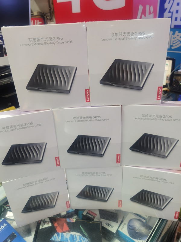 Lenovo External Blu-Ray Drive 6X Speed Gp95 Disc Dvd Burner Usb3.0 Ultra-Thin Blu-Ray Burner 3D