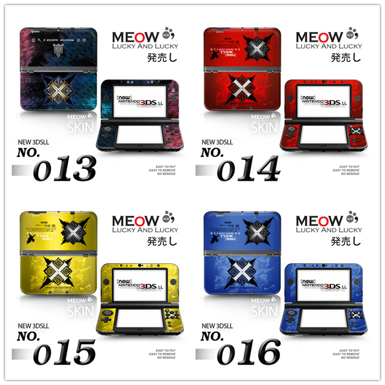 Nhãn dán máy đau 3DSLL MỚI MỚI 3DSXL dán cạnh màu phim màu mới và cũ ba phim cơ thể 3DS nhỏ - DS / 3DS kết hợp miếng dán bảo vệ cho tay cầm chơi game ps5