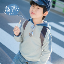 Xiao Xin and Beta-is a handsome fan round neck pullover childrens spring and autumn clothes boys and girls 2 colors