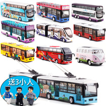 Color pers come true metal simulation Volkswagen T1 School Bus bus bus bus tram car model toy