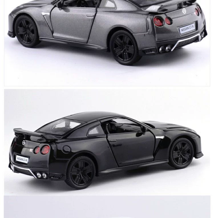 Mô phỏng xe 5 inch 1:36 NISSAN GTR R35 kim loại kéo lại hợp kim xe mô hình đồ chơi xe - Chế độ tĩnh