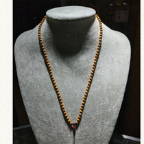 Versatile accessories hand-woven 4 8 mm olive stone balls Nanhong necklace Chinese knot pendant rope