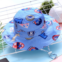 Mile Di baby hat spring and autumn children fishermans hat sun hat thin double-sided can wear boy cotton cap