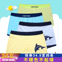 Milodys new boy boy boxer childrens underwear Youth student Middle and Big Boy four-corner shorts