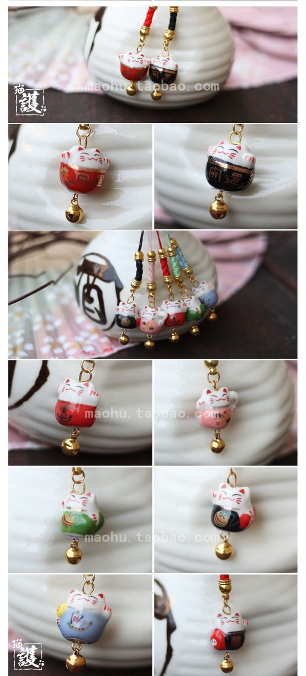 Sáng tạo cá tính gió Cát Lucky chuỗi điện thoại nữ dễ thương đồ trang trí đoạn ngắn vài túi mặt dây chuyền mặt dây chuyền nam Lanyard - Phụ kiện điện thoại di động ốp lưng oppo a5s