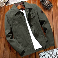 David Jeep cotton kinh doanh áo khoác nam giản dị mùa xuân và mùa thu thanh niên lỏng lẻo áo khoác nam áo khoác nam cao cấp