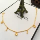 Mới đồng xu mạ vàng 24K Vòng chân vương miện giọt nước đa năng cát vàng trang sức vòng chân điều chỉnh thời gian dài không phai lắc chân nam