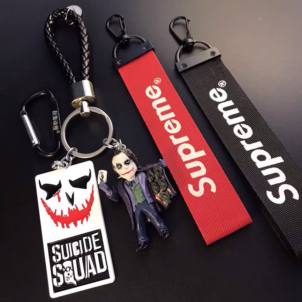 Q version of Heislej clown key buckle pendant classic ins net pull sensational comic box Batman clown