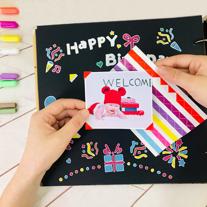 DIY album corner stickers Handmade material accessories DIY adhesive photo photo corner stickers Photo corner stickers 102 pieces