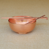 Handmade copper bowl Purple copper tableware Copper bowl Pure copper bowl Purple copper bowl Pure copper purple thickened copper bowl