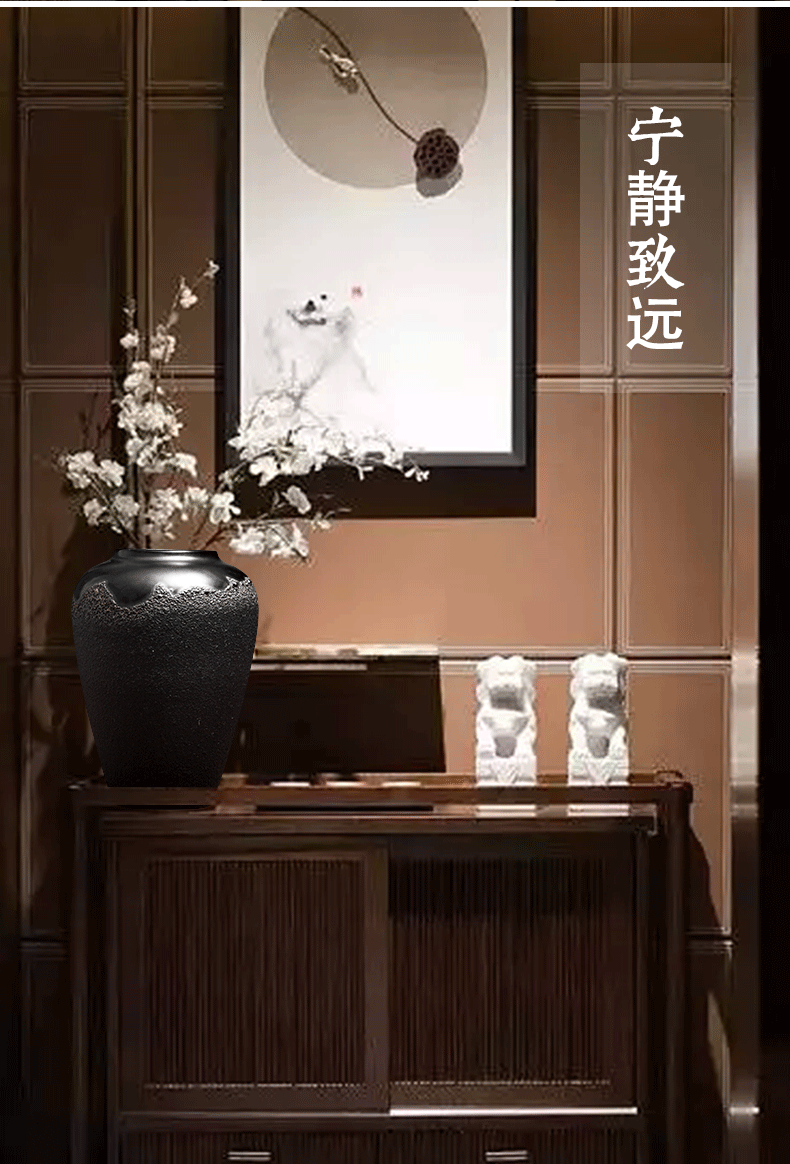 Jingdezhen ceramic furnishing articles of new Chinese style living room porcelain vase hydroponic furnishing articles decorative vase vase planting restoring ancient ways