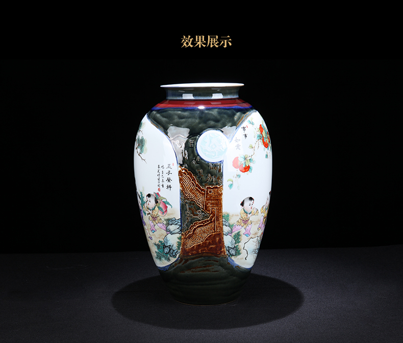 I and contracted five sub - ka jingdezhen ceramics vase decoration place to live in the sitting room porch porcelain gifts