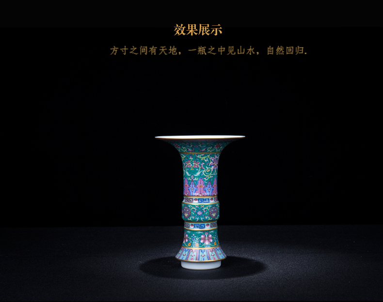 Jingdezhen ceramic new Chinese style, black mushroom decorates place to live in the sitting room porch porcelain enamel handicraft