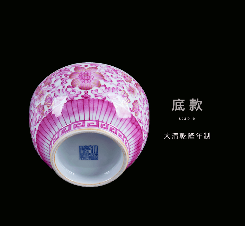 Jingdezhen ceramic home decorations around the study branch lotus tureen I and contracted sitting room porcelain craft gift