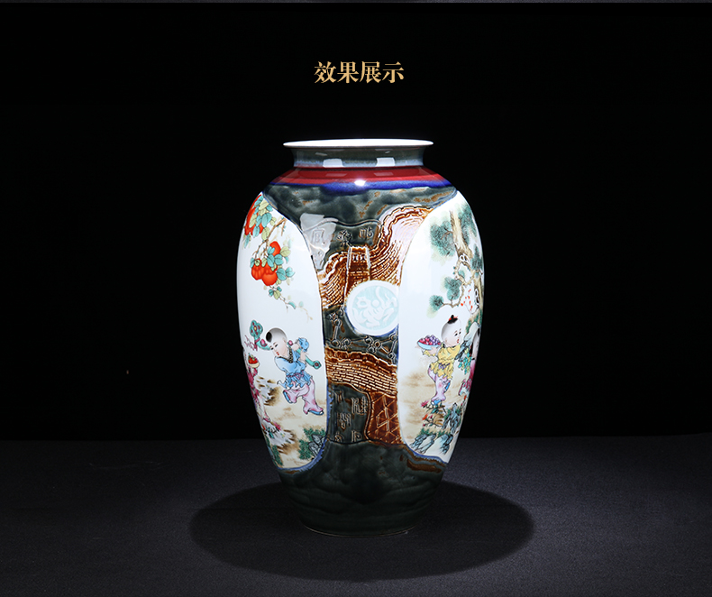 I and contracted five sub - ka jingdezhen ceramics vase decoration place to live in the sitting room porch porcelain gifts