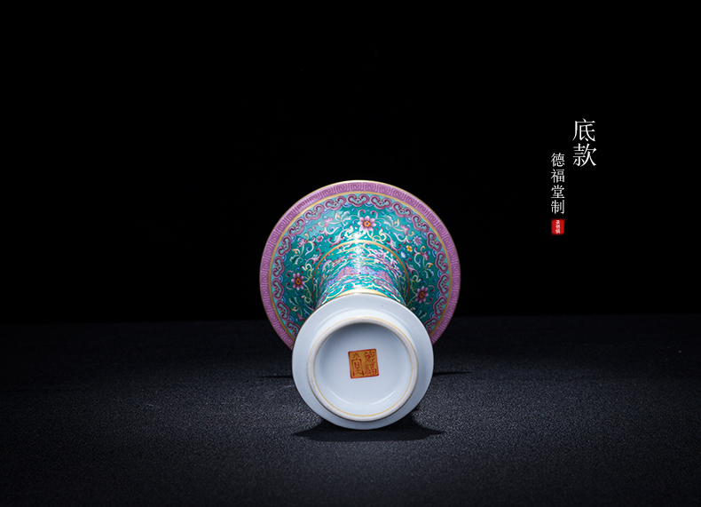 Jingdezhen ceramic new Chinese style, black mushroom decorates place to live in the sitting room porch porcelain enamel handicraft