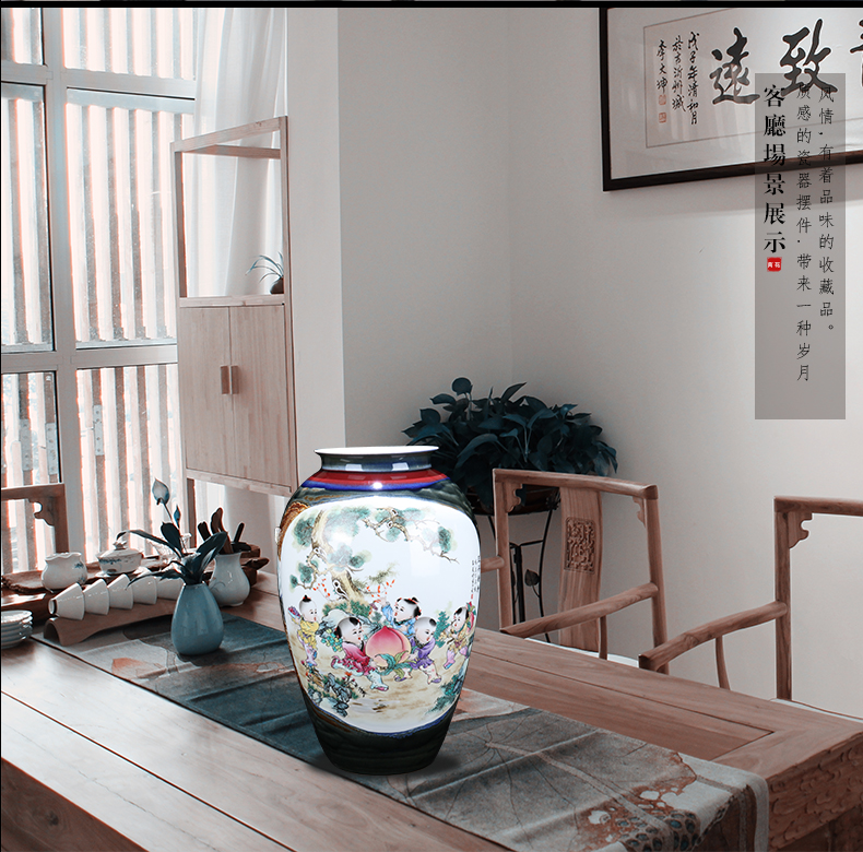 I and contracted five sub - ka jingdezhen ceramics vase decoration place to live in the sitting room porch porcelain gifts