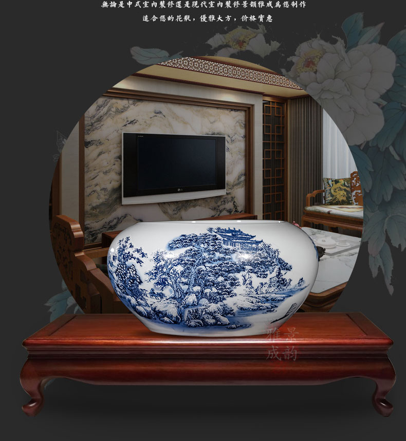 Jingdezhen ceramics art of Chinese interior landscape aquarium accessories in the sitting room feng shui creative furnishing articles