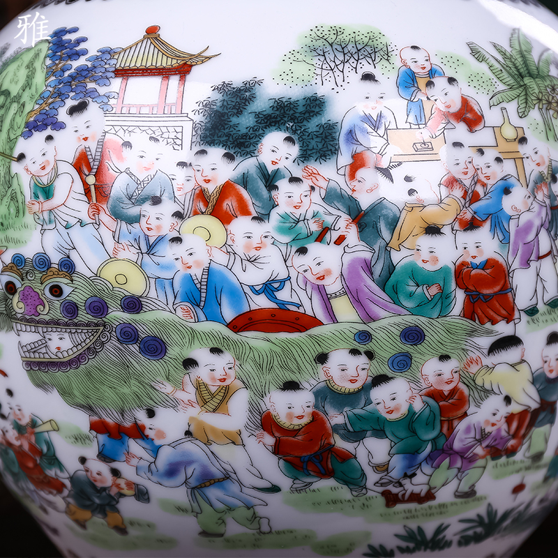 Jingdezhen ceramics fashion vase furnishing articles sitting room TV ark, home decorative arts and crafts porcelain restoring ancient ways