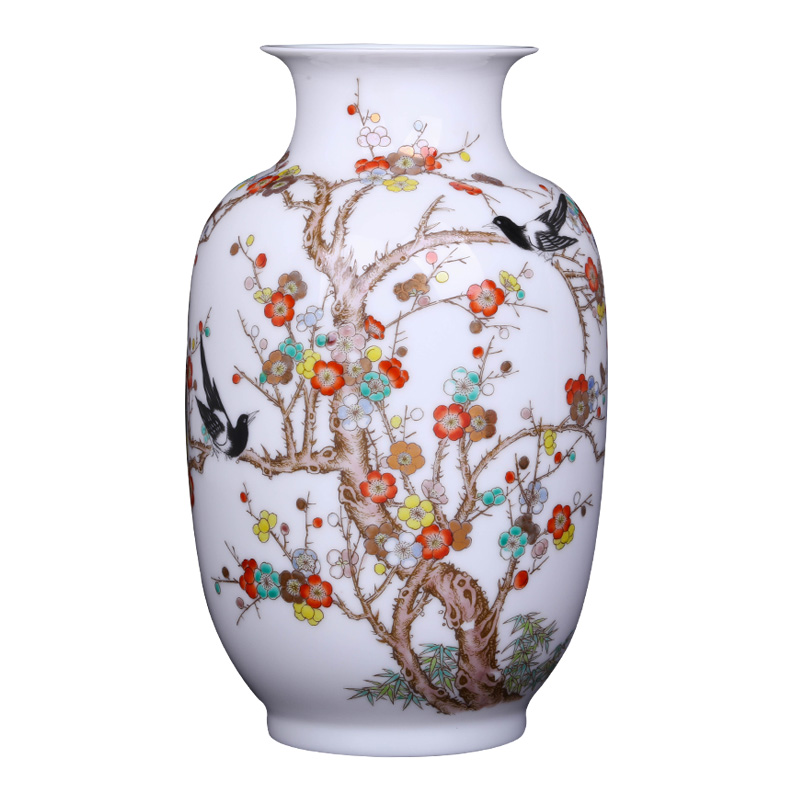 Jingdezhen ceramic new Chinese style flower vase furnishing articles creative living room decoration porcelain desktop