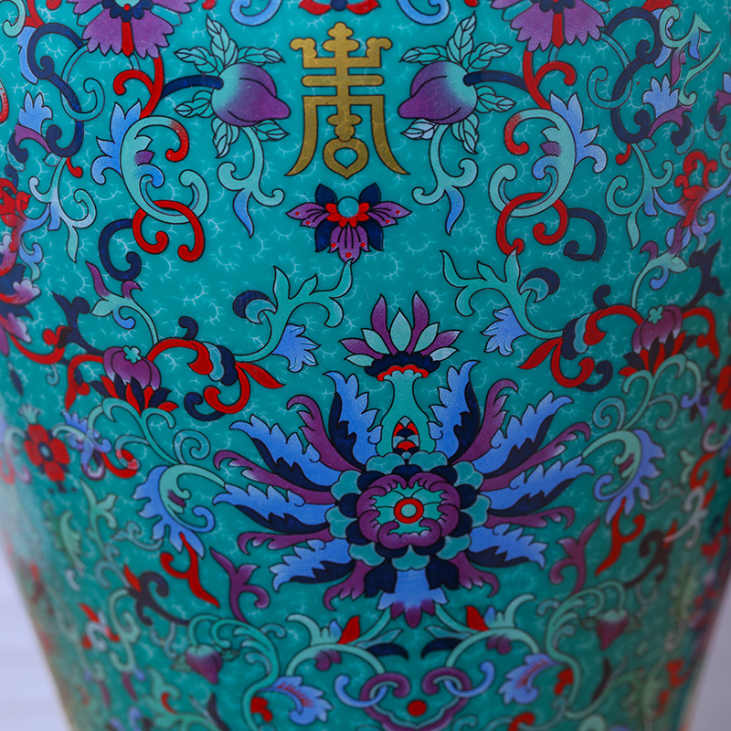 Jingdezhen ceramic modern vase European rural small pure and fresh and dried flowers, creative hydroponic American vase restoring ancient ways