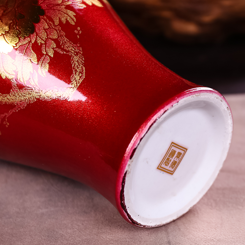 Jingdezhen ceramics vase furnishing articles sitting room adornment flower arranging flower vase wedding gift table household