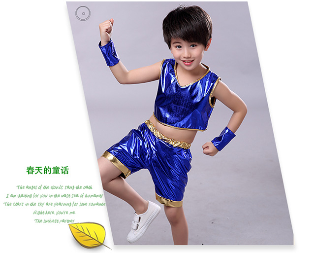 Ngày đầu năm mới Trang phục cho trẻ em Jazz Dance Street Dance Múa hiện đại Mầm non Nam và nữ Bảo vệ môi trường Trình diễn Sequin Trang phục đầm công chúa tutu