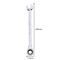 Del fast plum flower ratchet wrench automatic ratchet dual-purpose wrench mirror polishing opening plum blossom 8-32mm
