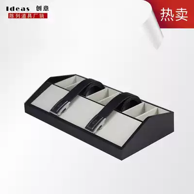Belt display rack Belt shelf Wooden leather belt box belt display rack counter window display belt box