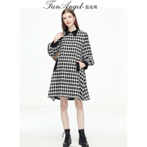 Pregnant womans professional dress for work dress with dress and autumn and winter style loose and large code foreign gas pregnancy woman dress with dress and dress winter style