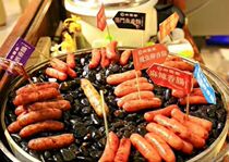   5 kg Taiwan original sausage Fish egg sausage Cuttlefish sausage Black pepper sausage pure meat grilled sausage